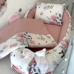 Gnijezdo s jastukom - Puder roze i Cvjetići
