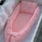 Gnijezdo Velvet s jastukom - Roze
