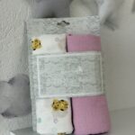 Set 2 Muslin pelene Forever Baby - Roze Maca