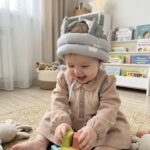 Baby Helmet zaštita od povreda glave - Siva s krunom
