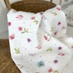 Muslin Tetra Pelena 75x75cm - Cvjetići