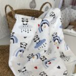 Muslin Tetra Pelena 75x75cm - Plave Pande