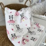 Muslin Tetra Pelena 75x75cm - Roze Pande