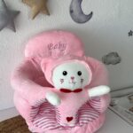 Plišana sjedalica za bebe - Roze Maca