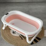 Sklopiva kada sa termometrom - Roze