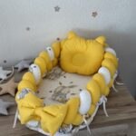 Gnijezdo Pletenica s jastukom  - Žuta i Žuti Zeko u Džemperu