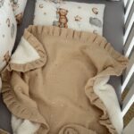 Dekica Muslin Teddy - Bež sa Srebrenim Zvjezdicama