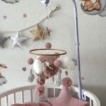 Vrtuljak Premium Teddy Puder roze