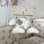 Vrtuljak Moon Teddy Bijela