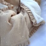 Dekica Muslin Teddy - Bež sa Srebrenim zvjezdicama