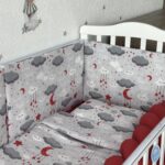 Set Flat Good Night – Ogradica sa tri strane, pletenica, plahta, jastuk, jorgan