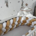 Ogradica - Pletenica Velvet PREMIUM - Smeđa i bijela