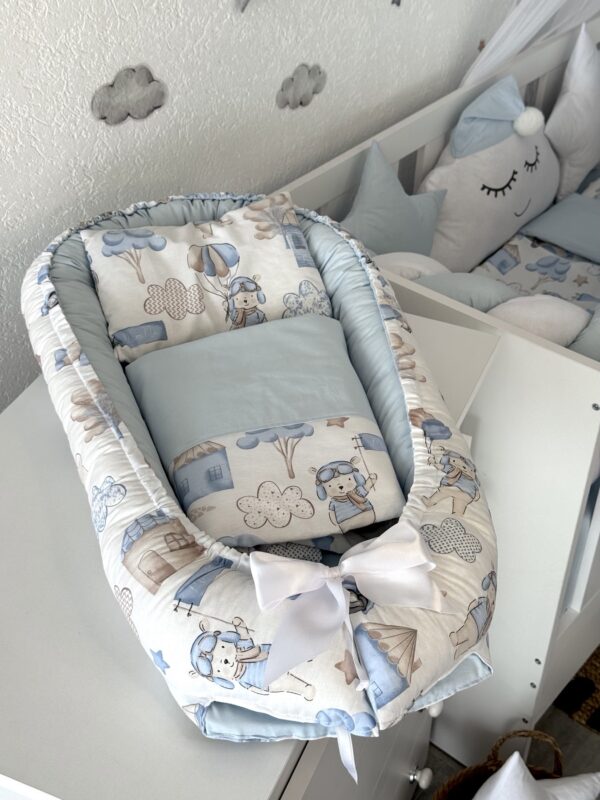 Gnijezdo sa jorganom i jastukom - Plava i Plavi pilot