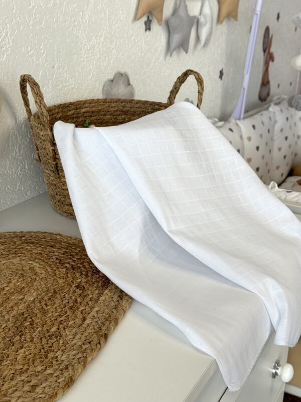 Muslin Tetra Pelena 75x75cm - Bijela