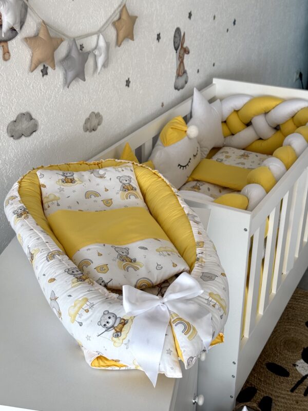 Gnijezdo s jastukom i jorganom - Žuta i Medo na Dugi