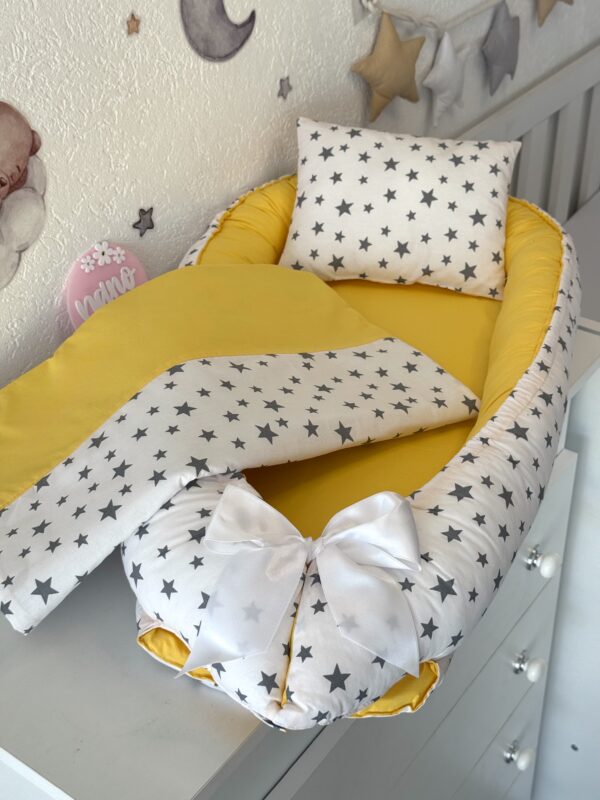 Gnijezdo s jastukom i jorganom - Žuta i Sive Zvjezdice