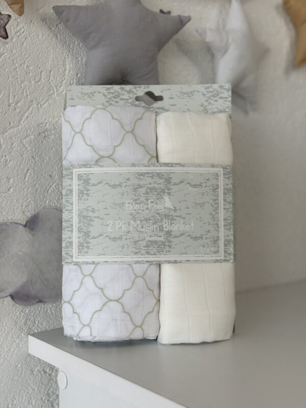 Set 2 Muslin pelene Forever Baby - Bež