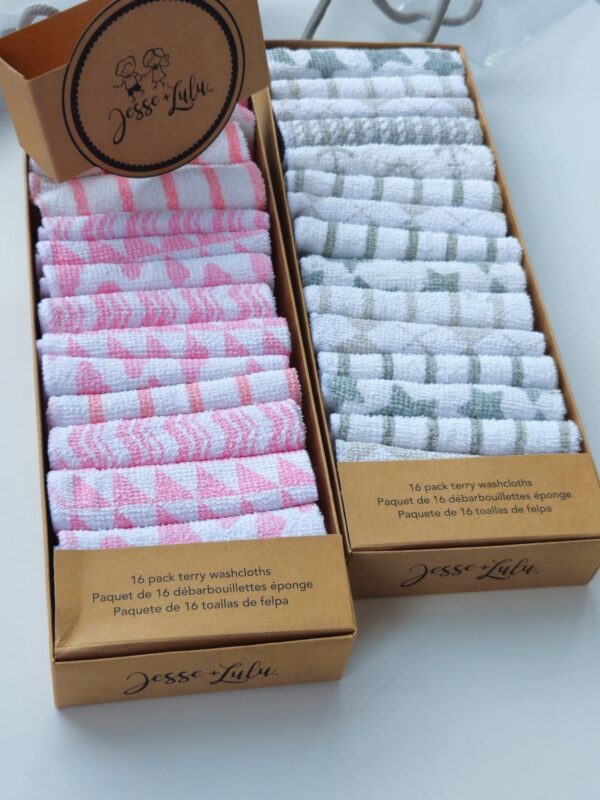 Set 16 frotirnih brisalica Jesse&Lulu M1034-3 - Roze