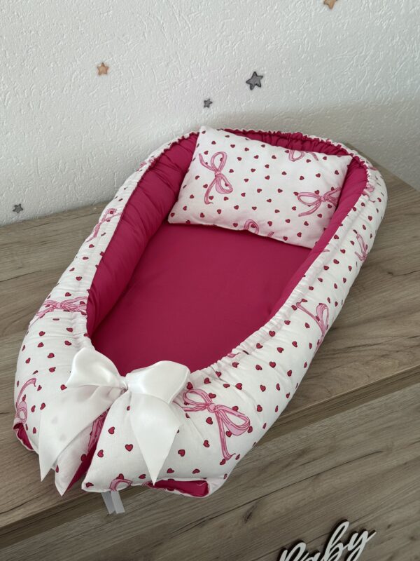 Gnijezdo s jastukom - Mašna Pink
