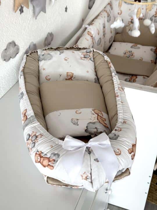 Gnijezdo s jastukom i jorganom - Bež Mede i Svijetlo Bež