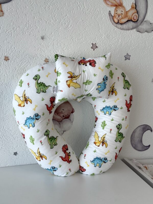 Višenamjenski jastuk za dojenje/hranjenje bebe – Dinosauri