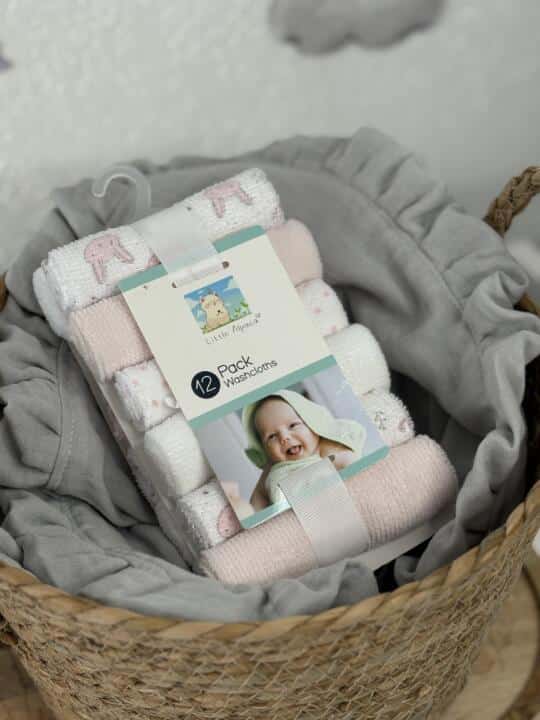 Set 12kom frotirne brisalice Little Alpaca - Svijetlo Roze Bunny