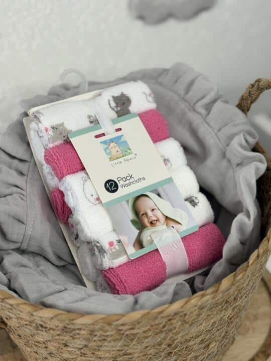 Set 12kom frotirne brisalice Little Alpaca - Pink Kitty