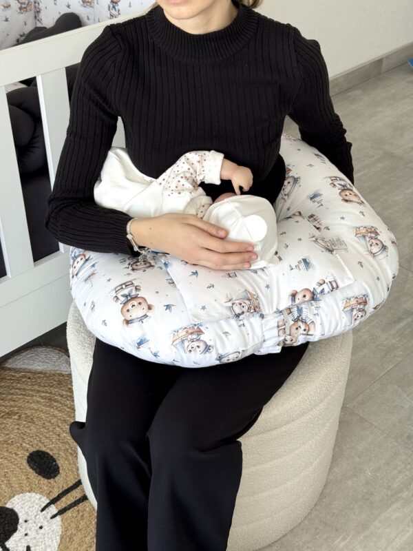 Višenamjenski jastuk za dojenje/hranjenje bebe – Mornar