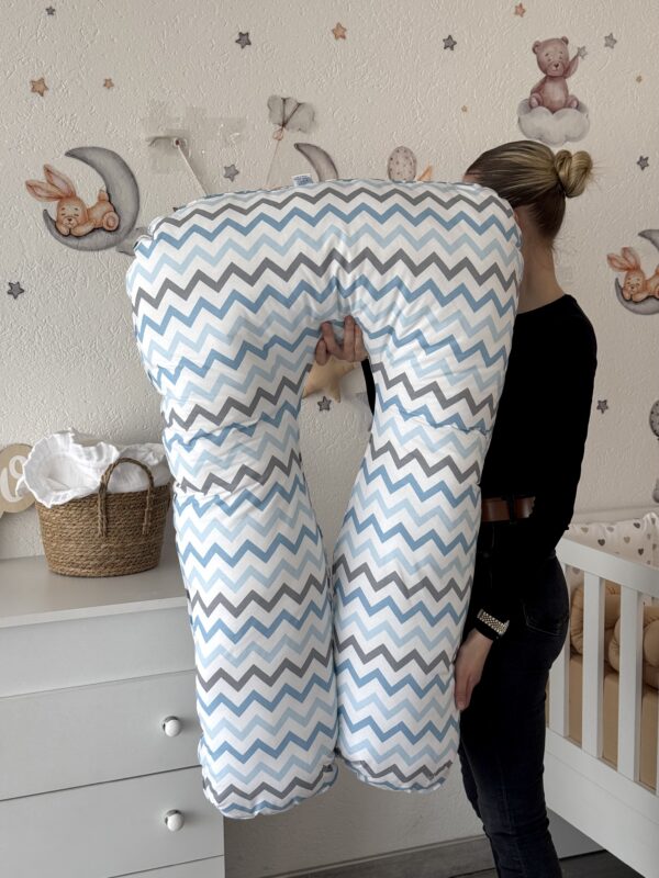 Jastuk za trudnice – Plava Cikcak