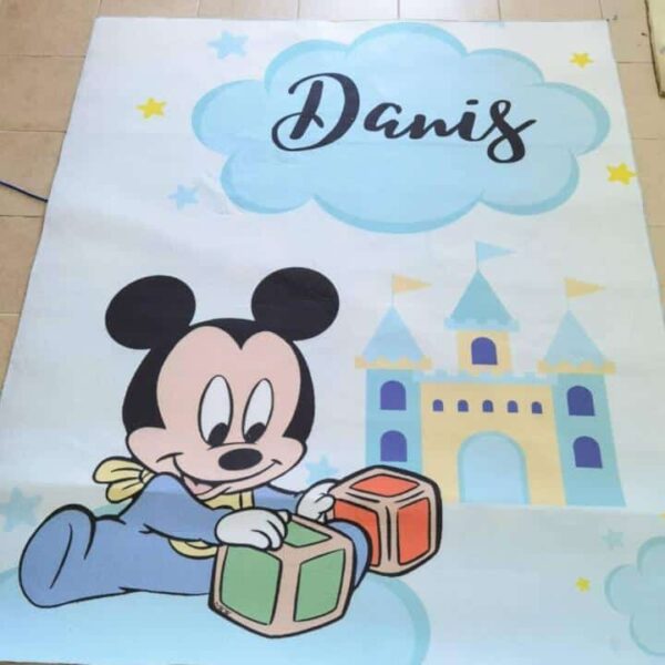 Dječiji tepih - Plavi Mickey