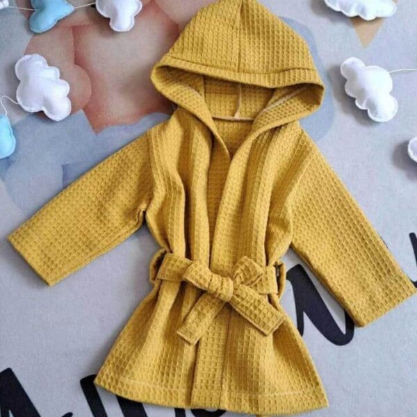 Bademantil Waffle - Žuta