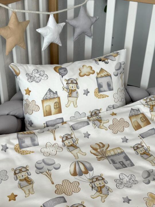 Posteljina Za dječiji krevet - Bež Pilot