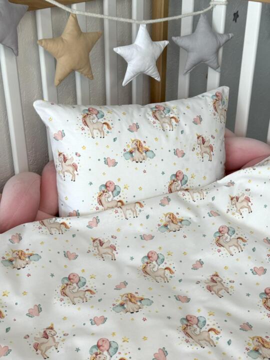 Posteljina Za dječiji krevet - Jednorog