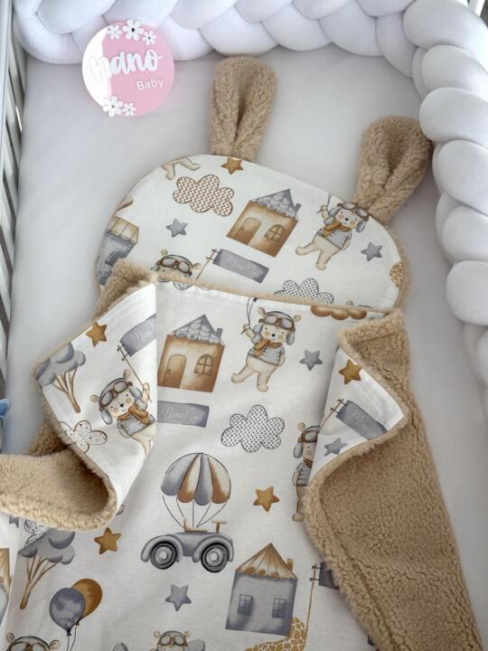 Set Teddy Jastuk zeko i Dekica - Bež Pilot