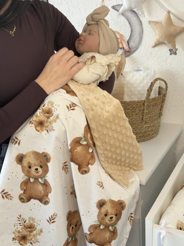 Dekica Minky - Bež i Smeđi medo