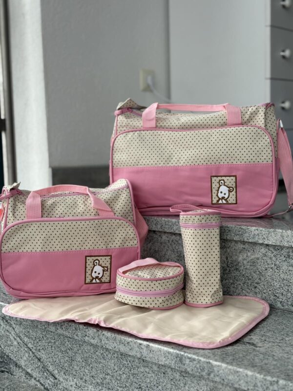 Set torbi za bebine stvari 5/1 - Roze