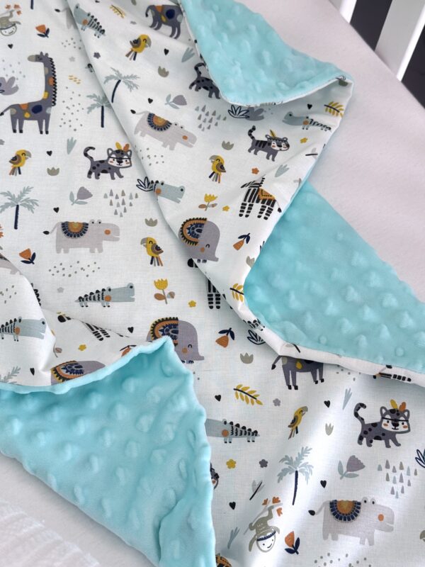 Dekica Minky - Mint i Žirafice