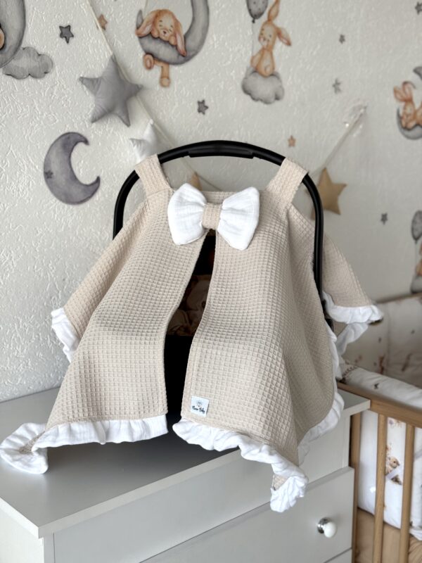 Prekrivač za autosjedalicu Waffle - Bež