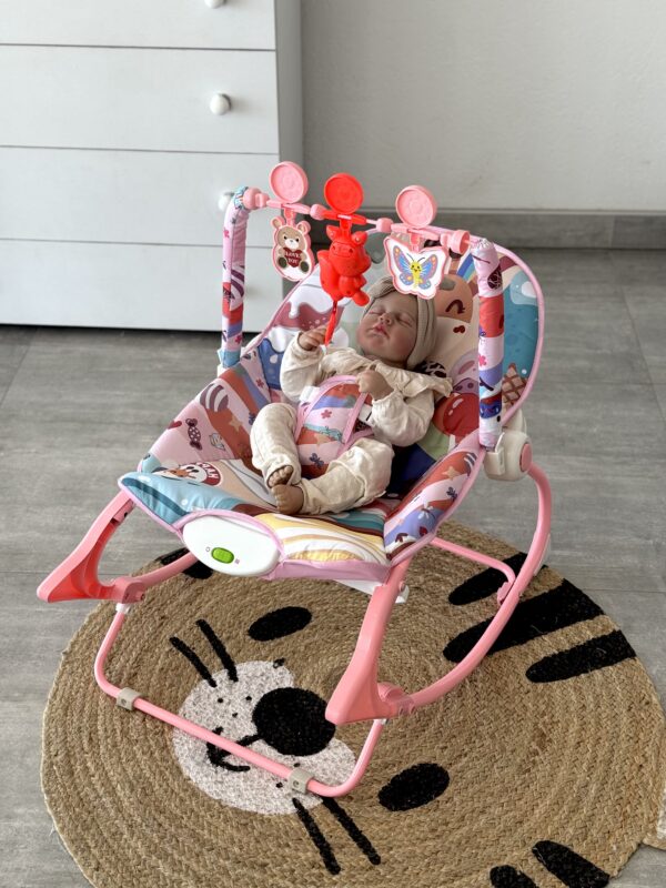 Vibraciona Baby Ležaljka - Roze