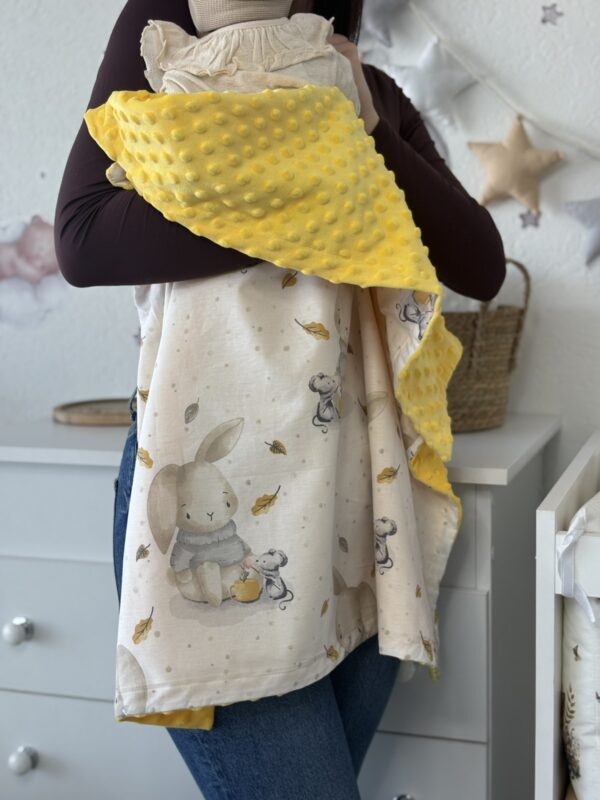 Dekica Minky - Žuta i Zeko u džemperu