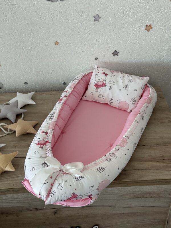 Gnijezdo s jastukom - Roze i Roze Balon