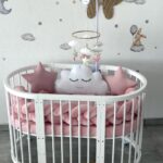 Set Velvet Cloud Puder roze - Pletenica, oblak, dvije zvijezde, plahta, jastuk i jorgan
