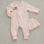 Kombinezon sa kapicom I love mum and dad